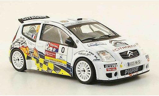 Citroen C2 S1600 1/43 IXO No.0 Rally Chablais 2009 S.Loeb coche miniatura