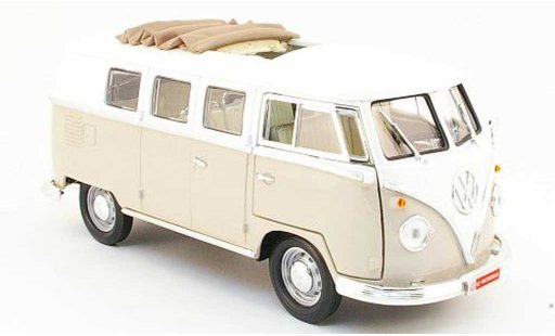 Volkswagen Combi Base 1/18 Yat Ming bus beige/blanco 1962 coche miniatura