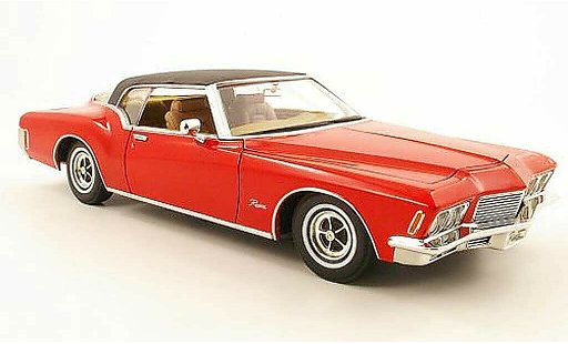 Buick Riviera Coupe 1/18 Yat Ming rojo/negro 1971 coche miniatura