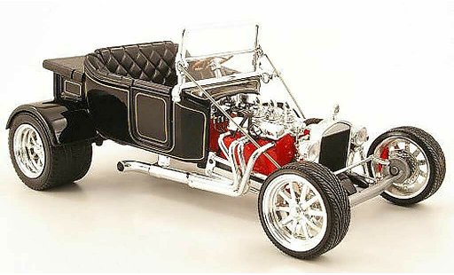 Ford Hot Rod 1923 1/18 Yat Ming t-bucket negro coche miniatura