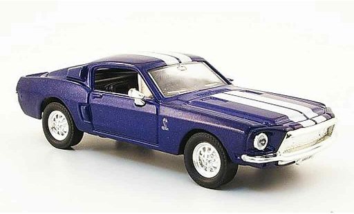 Shelby GT 500 Base 1/43 Yat Ming KR azul blanco coche miniatura