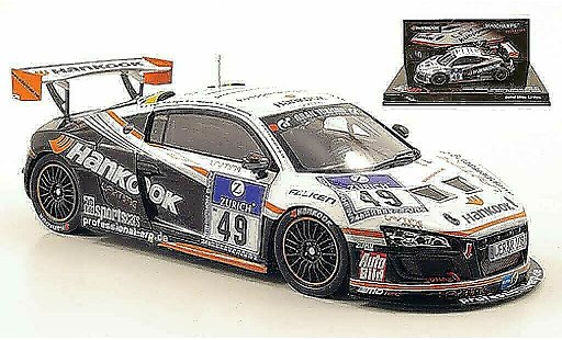 Audi R8 lms 1/43 Minichamps No.49 24h Nurburgring 2010 coche miniatura