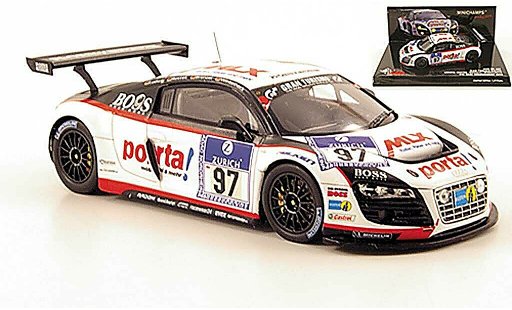 Audi R8 lms 1/43 Minichamps No.97 Team Phonix 24h Nurburgring 2010 coche miniatura