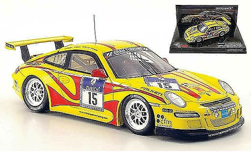 Porsche 911 GT3 CUP 1/43 Minichamps 2010 (II) No.15 Parker Racing 24h Nurburgring coche miniatura
