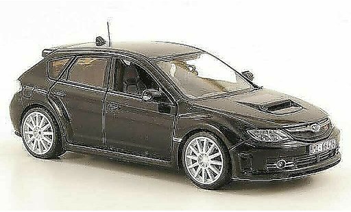 Subaru Impreza WRX 1/43 Kyosho STI negro RHD Testfahrzeug Nurburgring 2008 coche miniatura