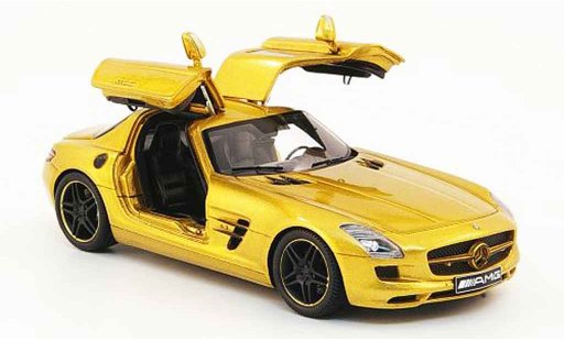 Mercedes SLS Coupe 1/43 Spark AMG or avec geoffneten Turen 2010 coche miniatura
