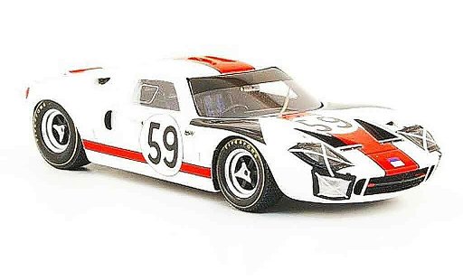 Ford GT40 Mk I 1/43 Bizarre GT 40 No.59 24h Le Mans 1966 coche miniatura