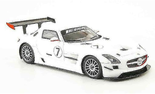 Mercedes SLS GT3 1/43 Spark AMG No.7 blanco 2010 coche miniatura