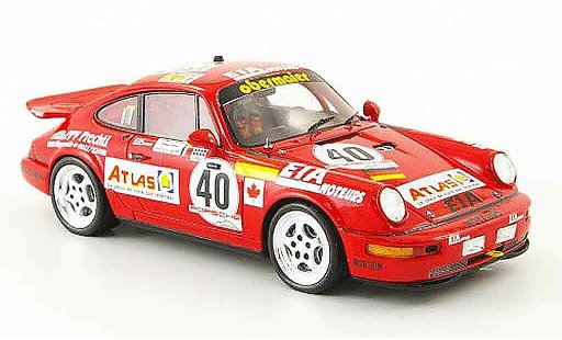 Porsche 911 Carrera 1/43 Spark 964 2 Cup No.40 Atlas 24h Le Mans 1 coche miniatura
