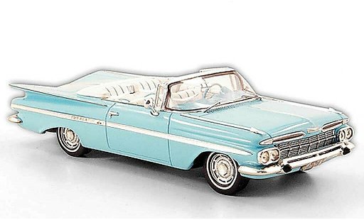 Chevrolet Impala Convertible 1/43 Spark 1959 turquesa coche miniatura