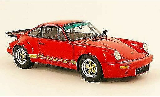 Porsche 911 RS 1/18 Spark carrera 3.0 rojo/or 1974 coche miniatura