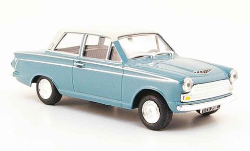 Ford Cortina MK1 1/43 Cararama MKI azul blanco coche miniatura