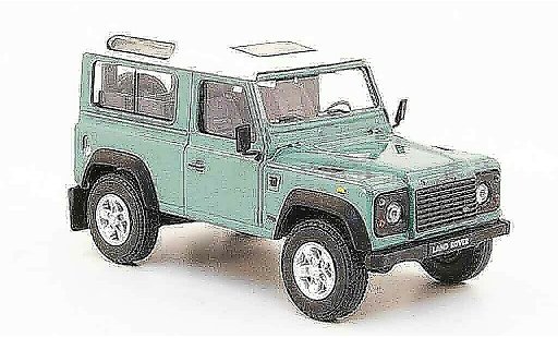 Land Rover Defender Base 1/43 Cararama verde blanco coche miniatura