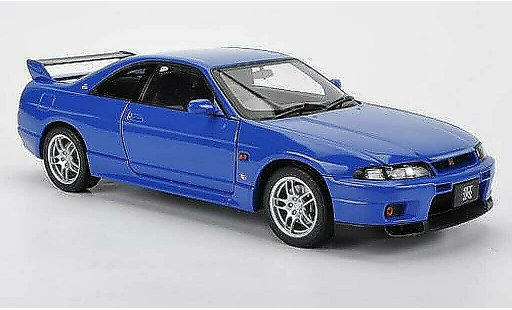Nissan Skyline R33 1/18 Autoart GT-R V-Spec LM limitada azul 1997 coche miniatura