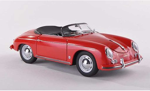 Porsche 356 1955 1/43 Autoart Speedster rojo Version europeenne coche miniatura