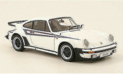 Porsche 911 Turbo 1/18 Autoart 3.0 blanco avec deco tipoe martini 1975 coche miniatura