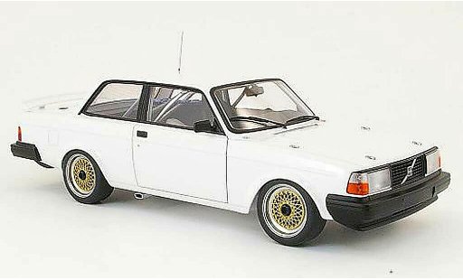 Volvo 240 Turbo 1/18 Autoart plain body blanco 1985 jantes bbs amarillos coche miniatura