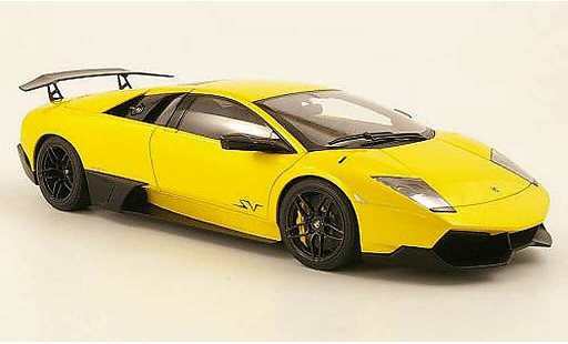 Lamborghini Murcielago LP670 1/18 Autoart 4 SV amarillo 2009 coche miniatura