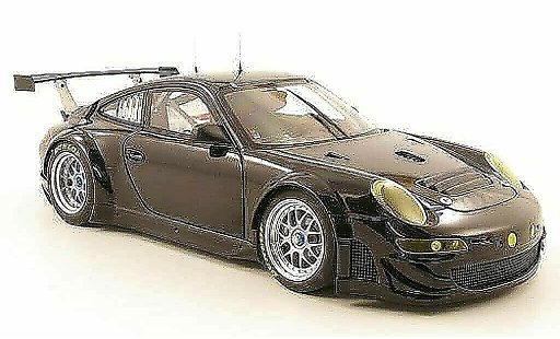Porsche 911 GT3 RSR 1/18 Autoart 2009 negro plain body coche miniatura