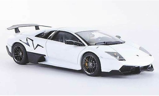 Lamborghini Murcielago LP670 1/43 Autoart 4 SV mateblanco/carbon 2009 coche miniatura
