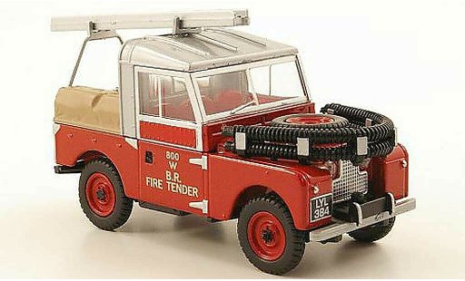 Land Rover 88 Base 1/43 Oxford British Rail pompier coche miniatura