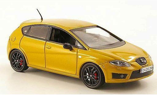Seat Leon Cupra 1/43 Hachette R gold coche miniatura