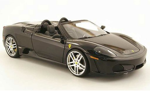 Ferrari F430 spider 1/18 Hot Wheels negro seal coche miniatura