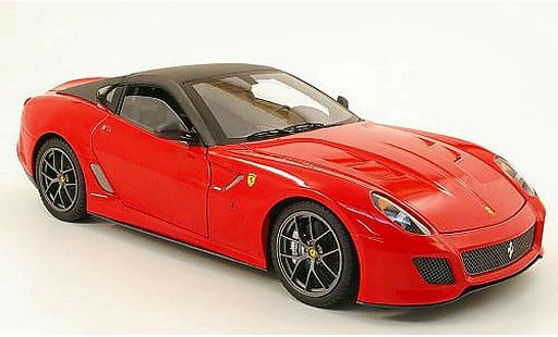 Ferrari 599 GTO 1/18 Hot Wheels Elite rojo/noir coche miniatura