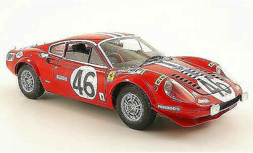 Ferrari Dino GT 1/18 Hot Wheels dino no.46 nart 24h le mans 1972 coche miniatura