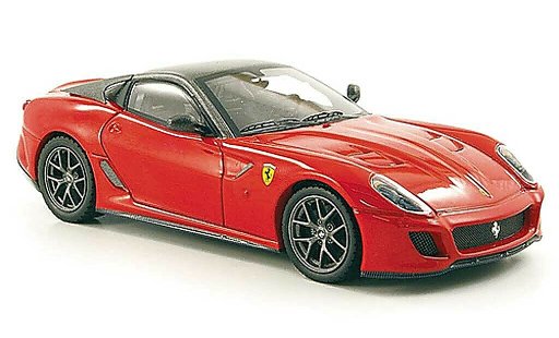 Ferrari 599 GTO 1/43 Hot Wheels Elite rojo/gris (Elite) coche miniatura