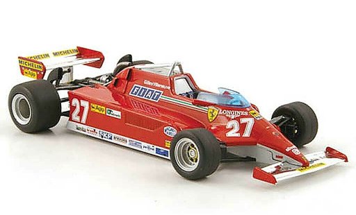 Ferrari 126 CK 1/43 Hot Wheels Elite No.27 G.Villeneuve GP Monaco (Elite) coche miniatura