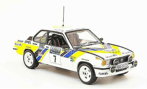 Opel Ascona B 400 1/43 Schuco no.7 rac rallye 1980 coche miniatura
