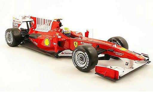 Ferrari F1 F2010 1/18 Hot Wheels f10 no.7 santander gp bahrain 2010 coche miniatura