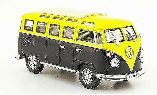 Volkswagen Combi Base 1/43 Yat Ming t1 samba negro amarillo 1962 coche miniatura