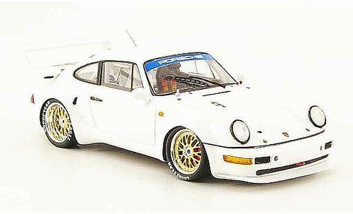 Porsche 911 Turbo S 1/43 Spark 964 blanco 1 coche miniatura