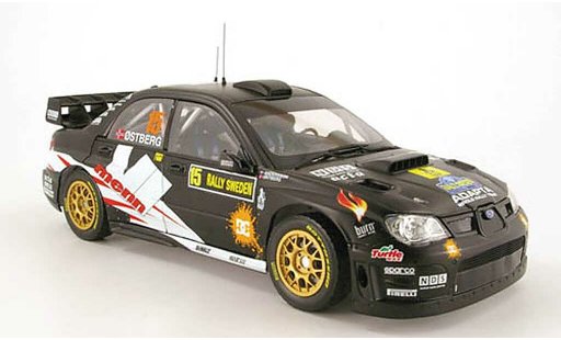 Subaru Impreza WRC 1/18 Sun Star 07 no.15 rallye Suecia 2010 coche miniatura