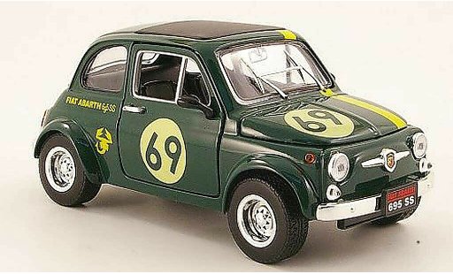 Fiat 500 Abarth 1/18 Mondo Motors 695ss verde no.69 coche miniatura