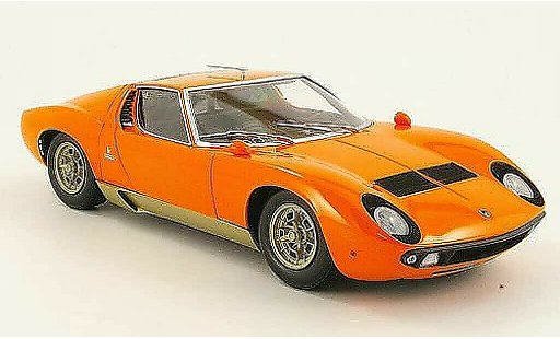 Lamborghini Miura P400 1/18 Kyosho s naranja coche miniatura