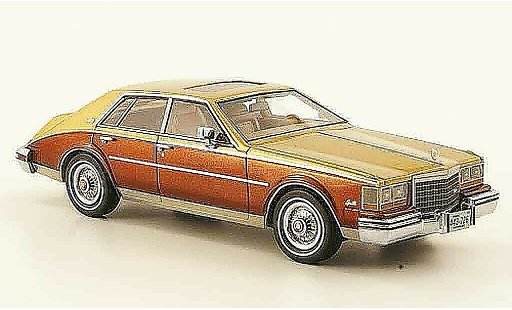 Cadillac Seville Sedan 1/43 Neo 1981 Mk II marron or coche miniatura