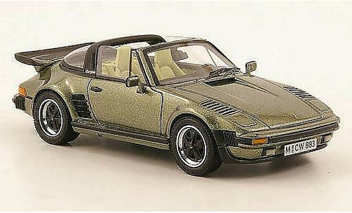 Porsche 911 Turbo 1/43 Neo SE Targa Flatnose verde lim. Aufl. 300 1987 coche miniatura