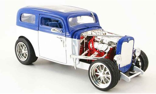 Ford Model A Custom 1/18 Yat Ming blanco/azul 1931 coche miniatura