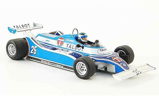 Talbot F1 Base 1/43 Spark Ligier JS17 No.25 J. P.Jarier GP Long Beach 1981 coche miniatura
