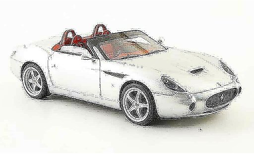 Ferrari 575 GTZ 1/43 Look Smart barchetta gris metallisee coche miniatura
