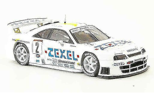 Nissan Skyline R33 1/43 Ebbro Zexel No.2 JGTC 1998 coche miniatura