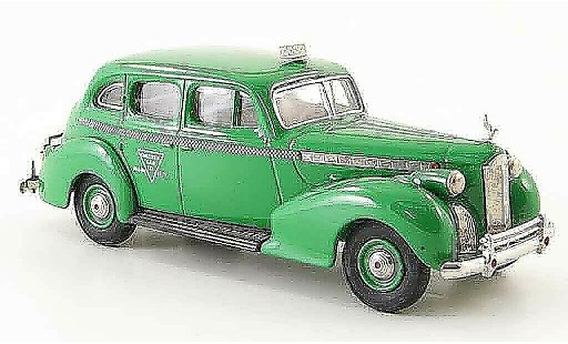 Packard Super 8 Sedan 1/43 Rextoys Taxi verde Checker Cab 1940 coche miniatura
