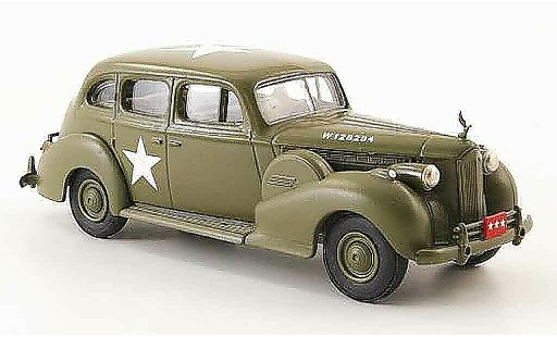 Packard Super 8 Sedan 1/43 Rextoys US Army olivverde 1940 coche miniatura