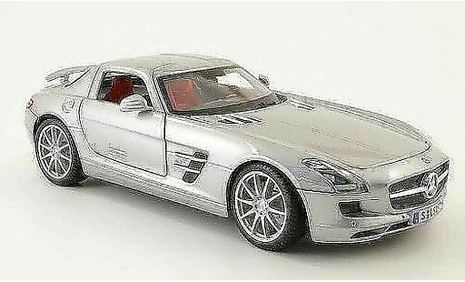 Mercedes SLS Coupe 1/18 Maisto coupe amg (c197) gris 2010 coche miniatura