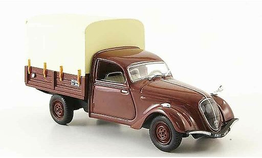 Peugeot 202 Fourgonnette 1/43 Norev camionette marron plataforma coche miniatura