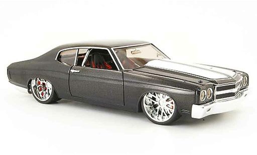 Chevrolet Chevelle tuning 1/18 Hot Wheels 1970 negro version coche miniatura