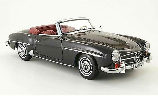 Mercedes 190 Base 1/18 Norev (w121 bii) negro coche miniatura
